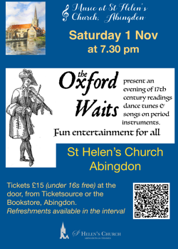 Oxford Waits concert 1 Nov